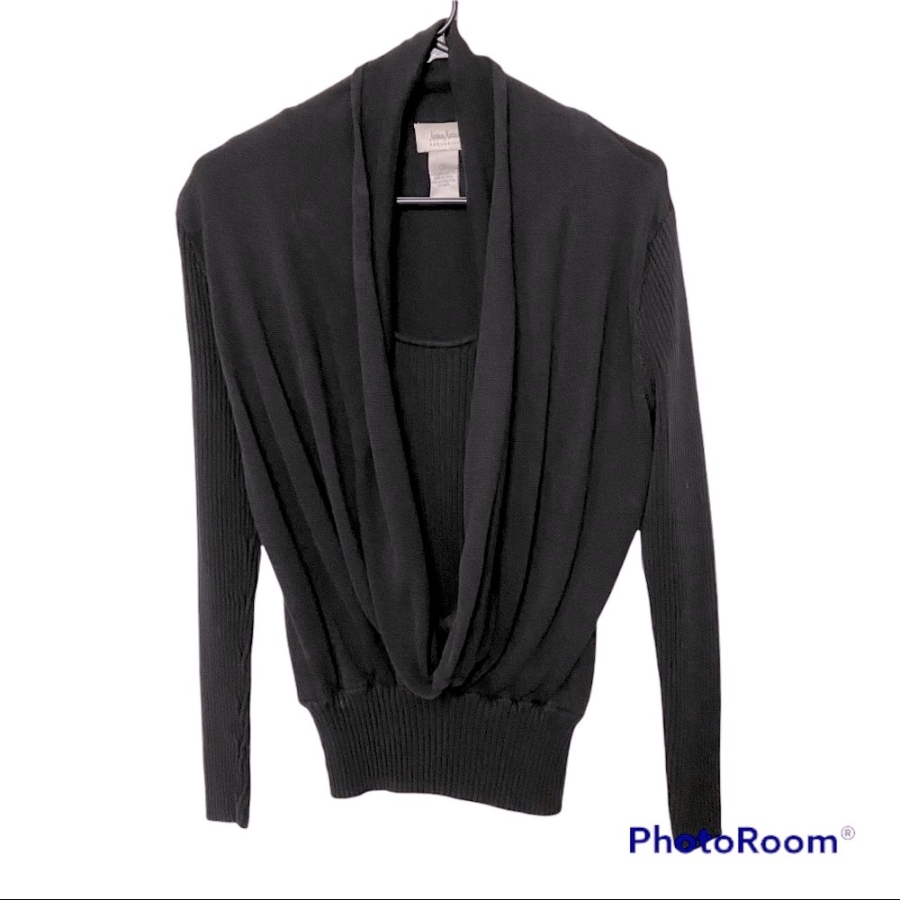 Neiman Marcus Exclusive Women Long Cowl-Neck Pullover Sweater Size Small - Picture 3 of 13